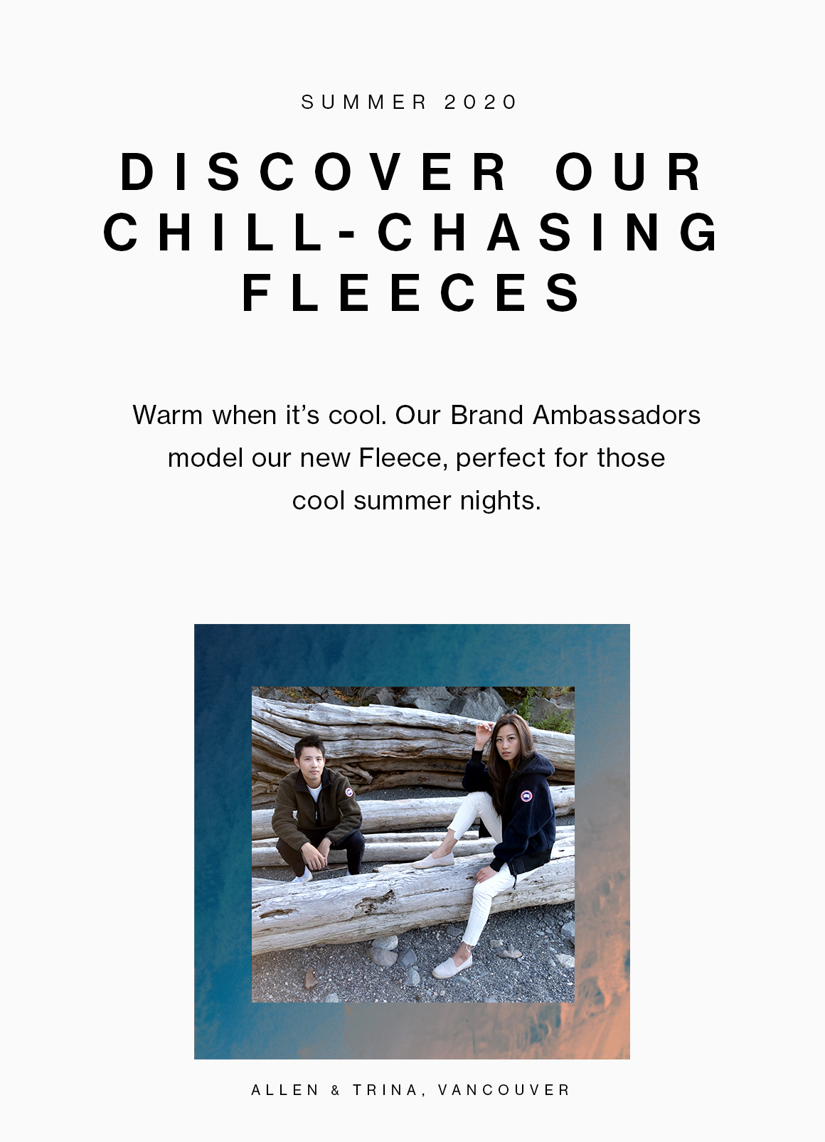 The natural warmth of wool, in the comfort of high-pile fleece. Our Brand Ambassadors reach for our new Fleece to keep the chill away.