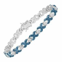 Click here for more details on XOXO Tennis Bracelet with Blue...