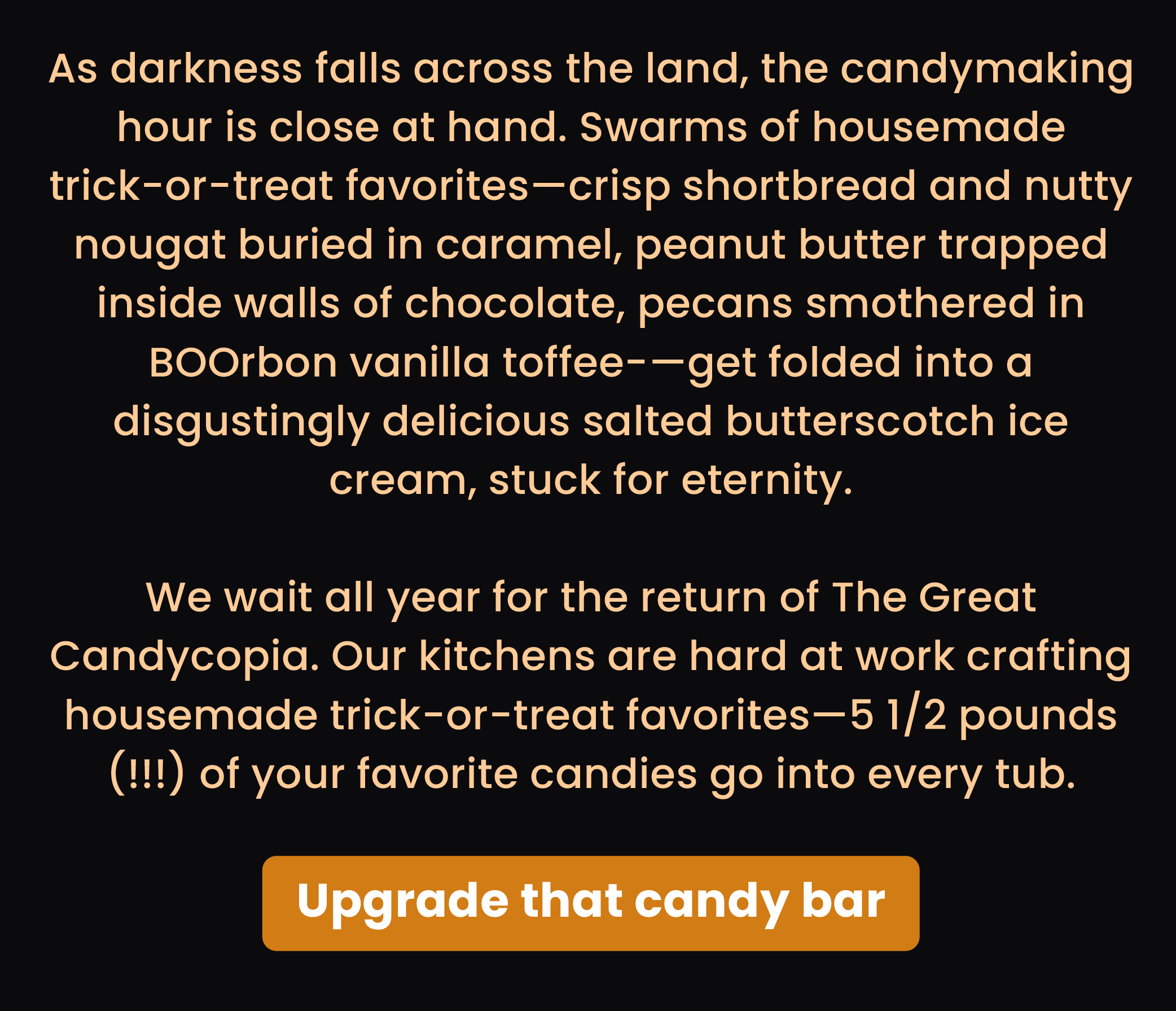 The Great Candycopia Ice Cream Halloween Harvest Candy