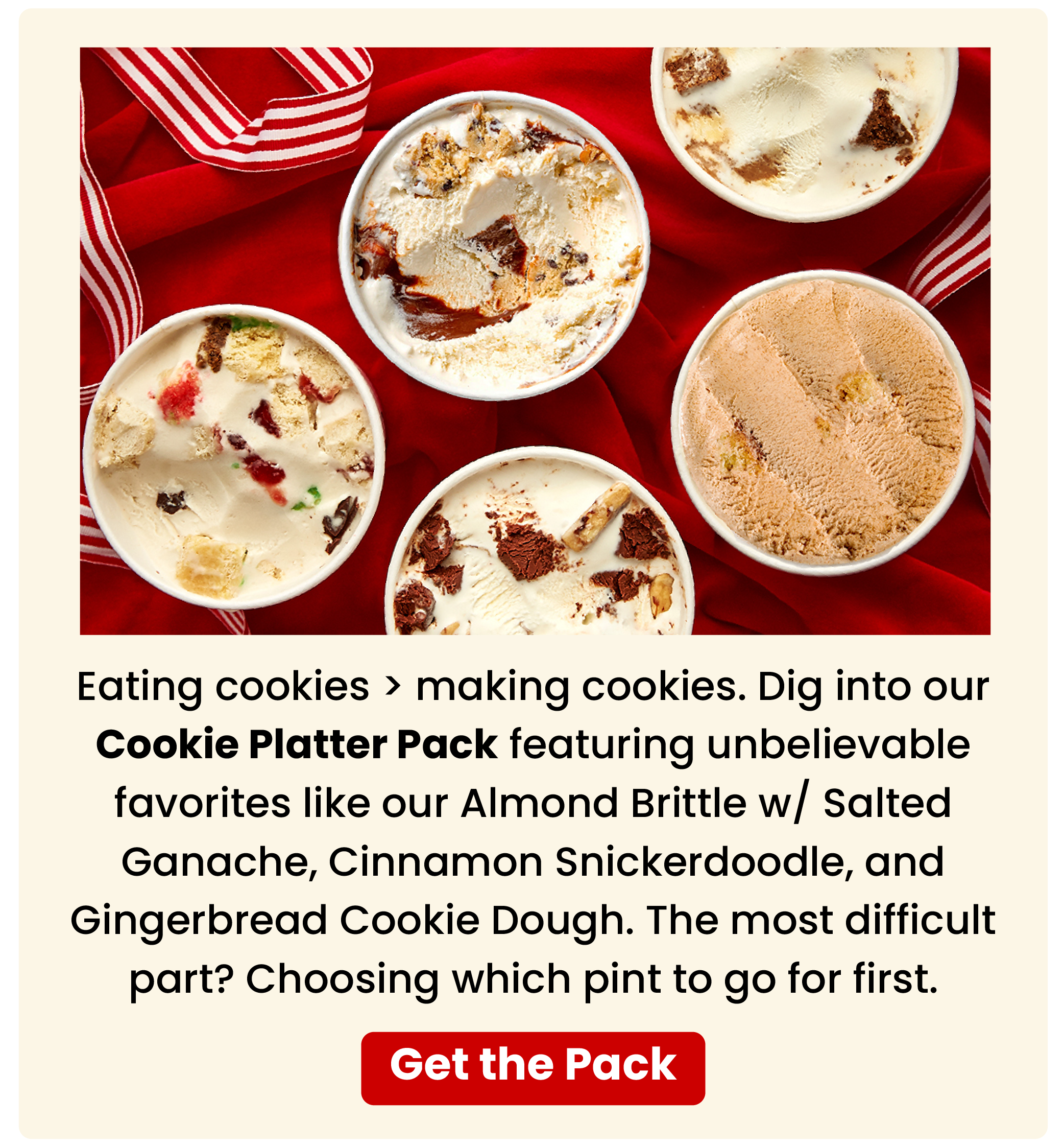 Cookies Almond Brittle Gingerbread Snickerdoodle ice cream
