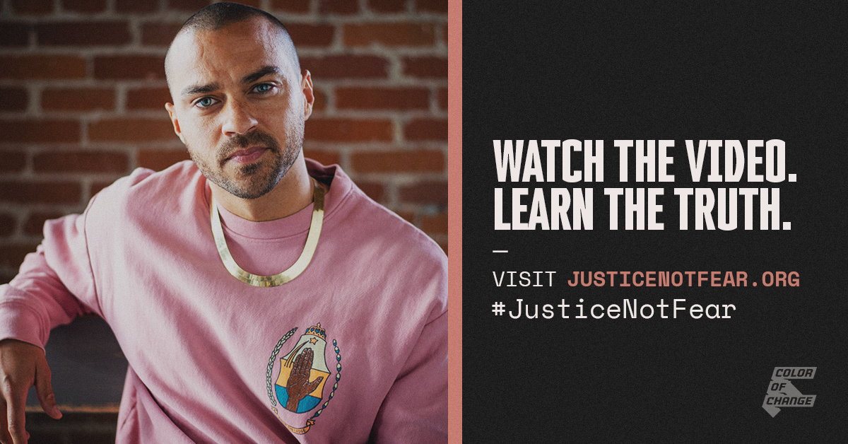 [photo of Jesse Williams]'Watch The Video. Learn The Truth'