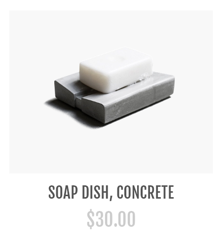 SOAP DISH, CONCRETE
