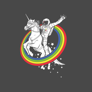 Astronaut Riding A Unicorn
