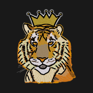 tiger wearingcrown