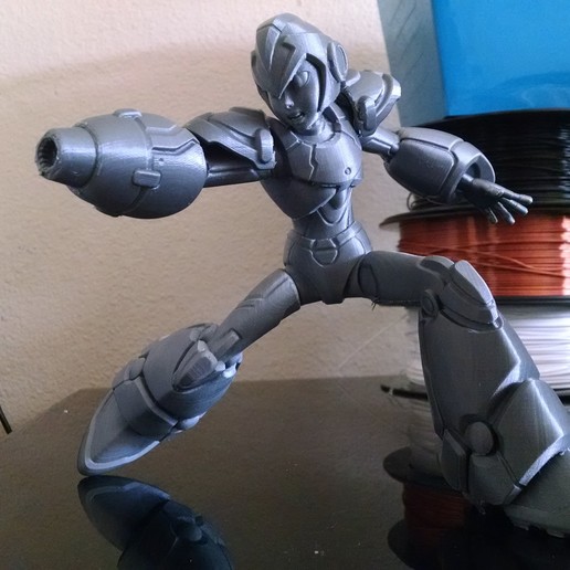 Megaman X Posed Figurine by Dinamuuu3D