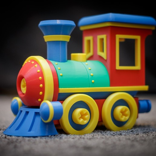 Toy Train Locomotive Construction Set