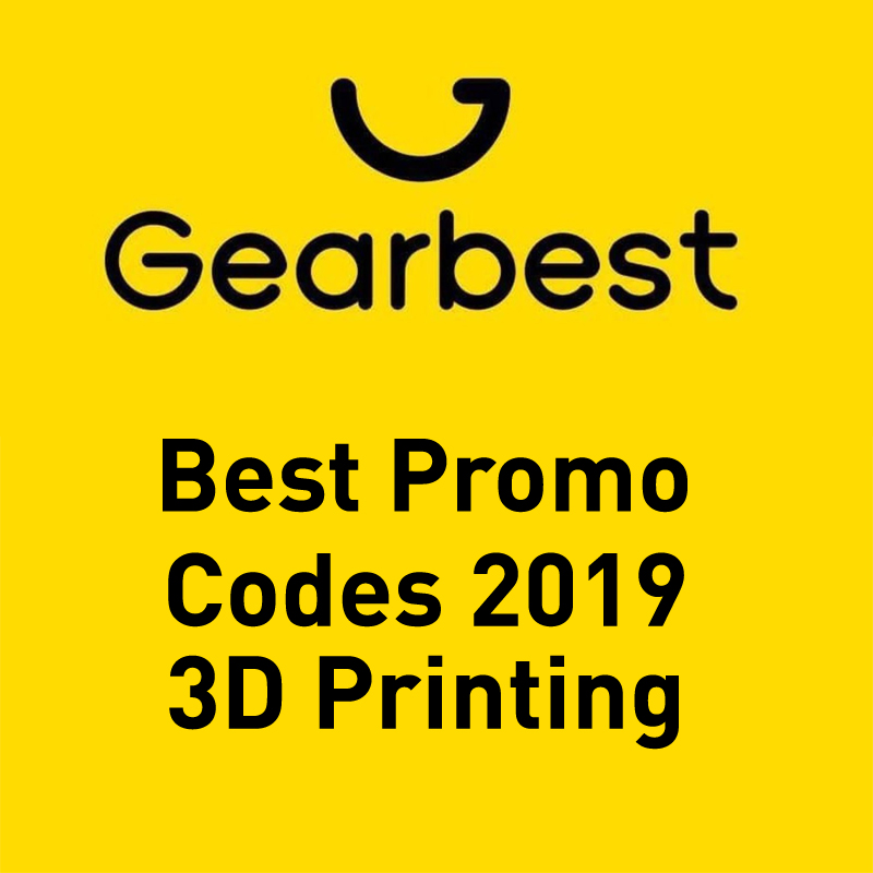 Best coupons codes Gearbest to buy 3D printing products