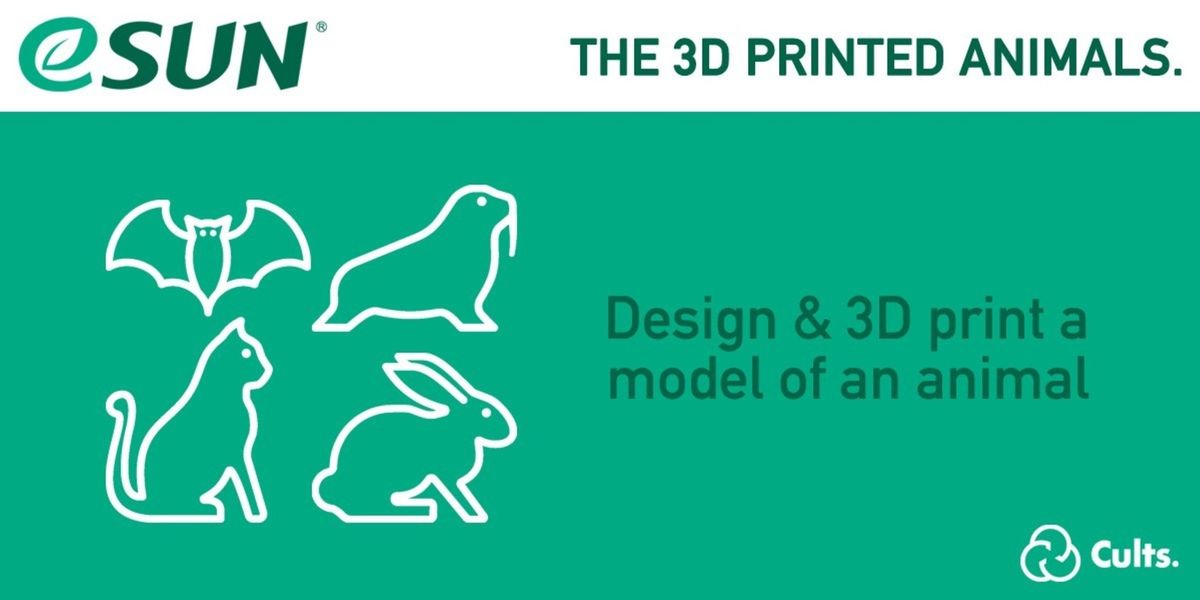 New Contest  With esun, enter the 3D modeling and 3D printing contest about animals.