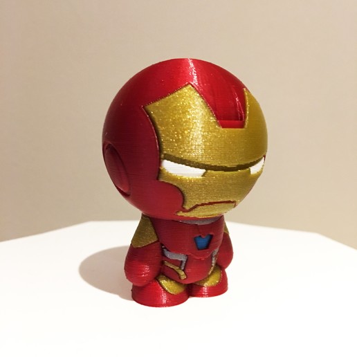 Ironman 5-color figurine for mulltimaterial printing by Helisud