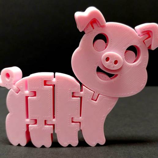 Flexi Articulated Pig by Fixumdude