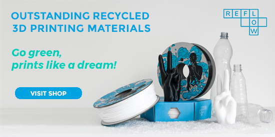 Discover REFLOW, the 3D printing filament from waste plastic