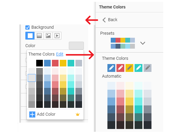 Quick Access to Theme Colors