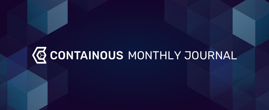 Containous Monthly Journal Header