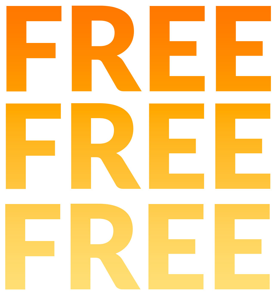 FREE FREE FREE graphic