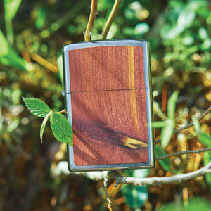 Cedar Wood Emblem Lighter