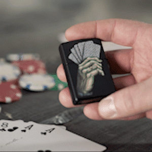 Dead Man's Hand Design Lighter