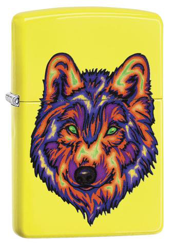 Neon Wolf Windproof Lighter