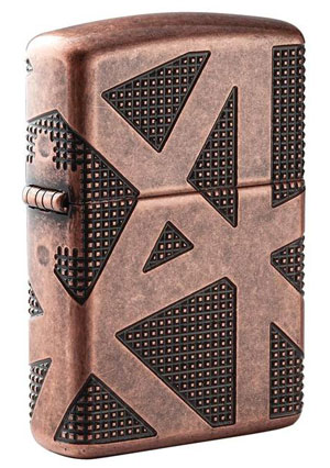 Geometric Copper Lighter