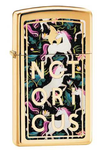 Notorious Unicorn Design Slim Lighter