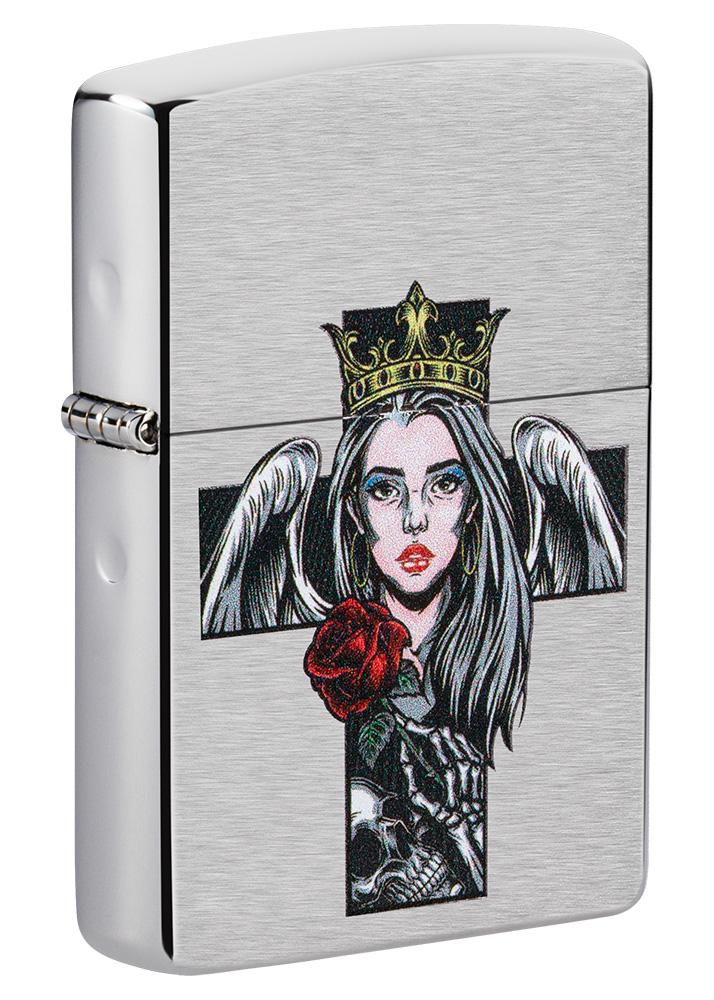 Image of Cross, Queen and Skull Design