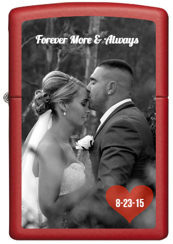 Forever And Always Wedding Custom Lighter