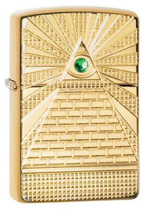 Eye of Providence Design Windproof Lighter