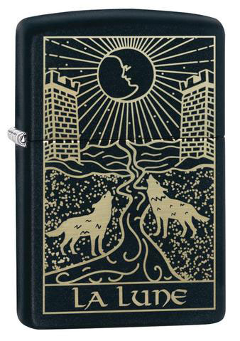 Wolf Tarot Card Design Windproof Lighter