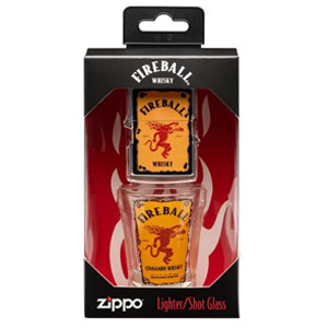 Fireball Lighter and Shot Glass Gift Set