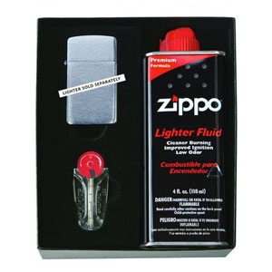 Slim Lighter Gift Set with Fuel and Flints