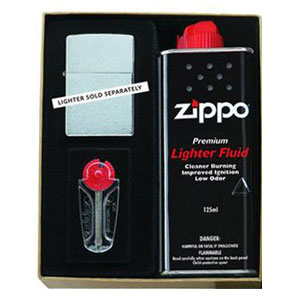 Classic Lighter Gift Set with Fuel and Flints