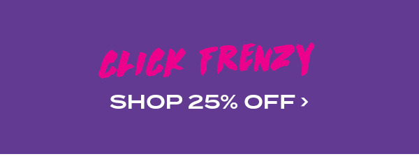 Click Frenzy shop 25 percent off