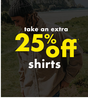 25 percent off shirts