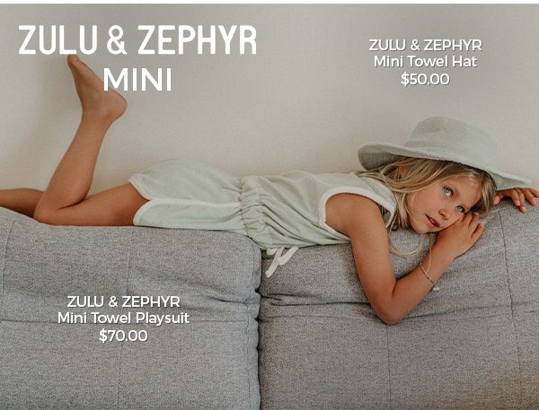 Zulu & Zephyr Mini Towel Hat & Playsuit