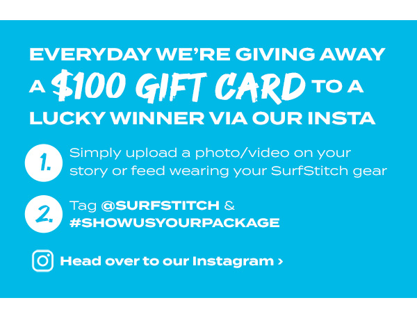 Everyday we''re giving away a $100 Gift Card to a lucky winner via our Insta.