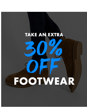 Take an extra 30 percent off Footwear
