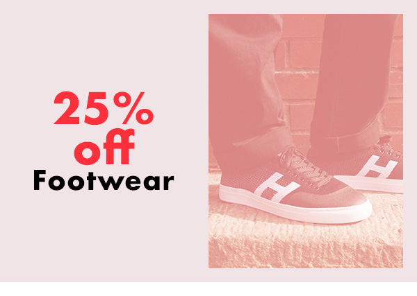 25% off Footwear