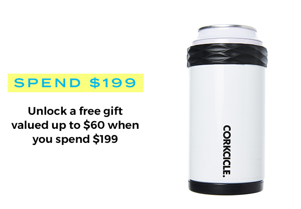 Spend $199 - Unlock a free gift valued up to $60 when you spend $199