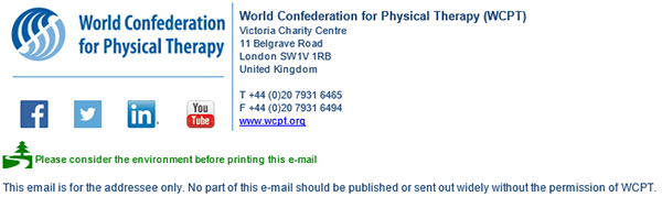 WCPT contact details