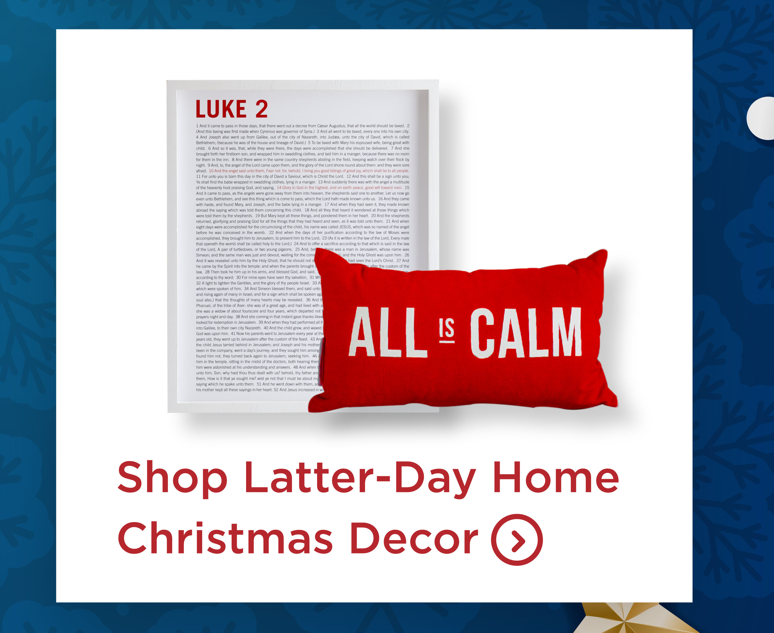 Get 20% off Latter-Day Home Christmas Decor