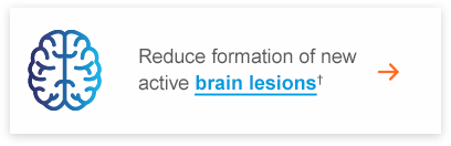 Reduce formation of new active brain lesions* button