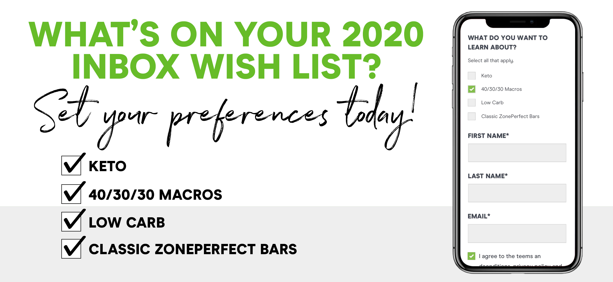 Whats on your 2020 inbox wish list? Set your preferences today!