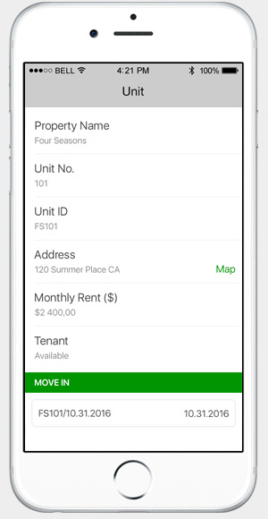 Move in and Move out App