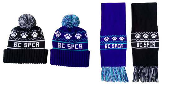 BC SPCA Scarves and Toques