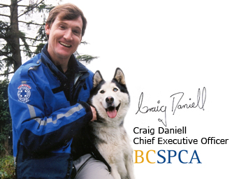 Craig Daniell, CEO, BC SPCA