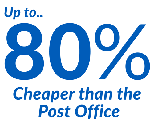 Up to 80% Cheaper than the Post Office