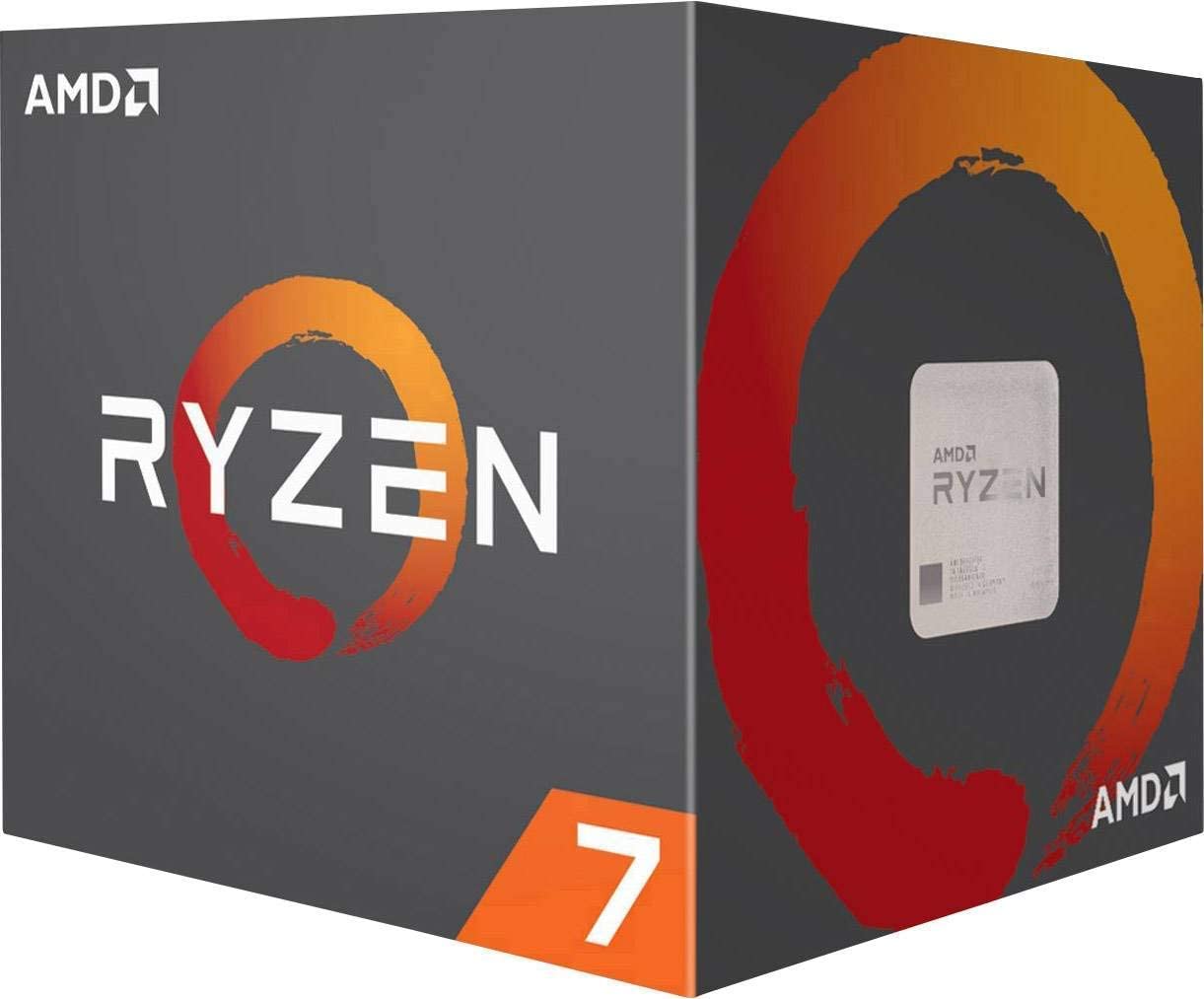 AMD Ryzen 7 3800X CPU with Wraith Prism cooler (7NM, 8/16 Cores/Threads, 3.9GHz Base, 4.5GHz Boost, Socket AM4, 105W TDP Desktop Processor), Model 100-100000025BOX