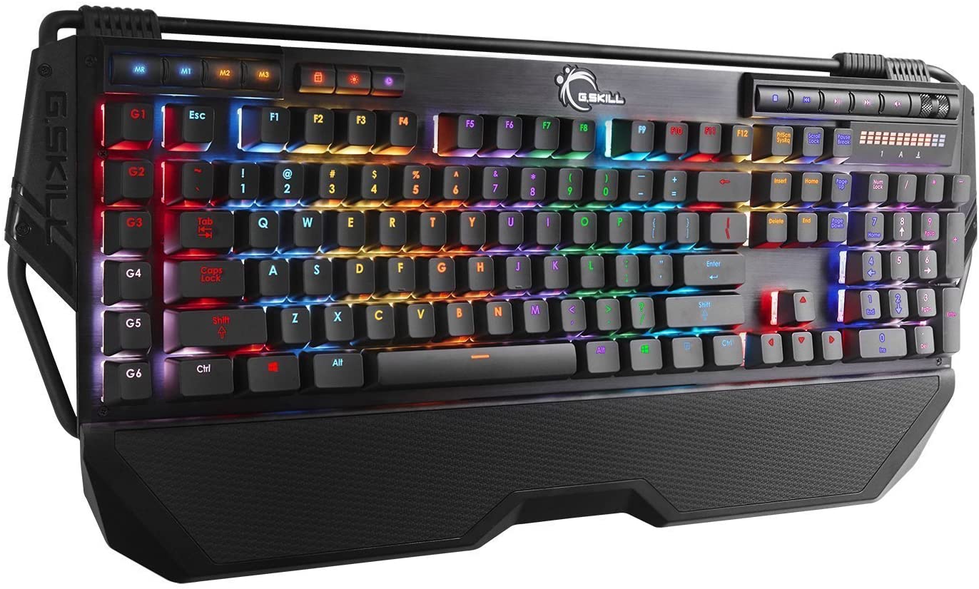 G.SKILL RIPJAWS KM780R RGB On-the-Fly Macro Mechanical Gaming Keyboard, Cherry MX Brown