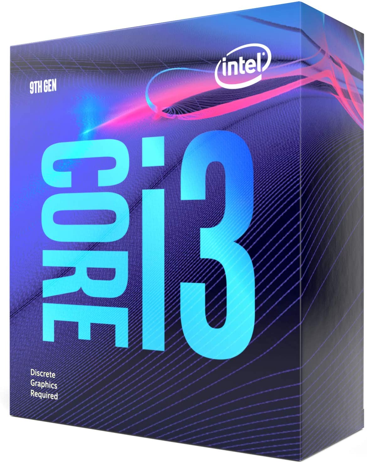Intel 9th Generation Core i3-9100F CPU (Coffee Lake, 4/4 Cores/Threads, 3.6GHz Base, 4.2GHz Boost, Socket LGA 1151 (300 Series), 65W TDP Desktop Processor), Model BX80684i39100F