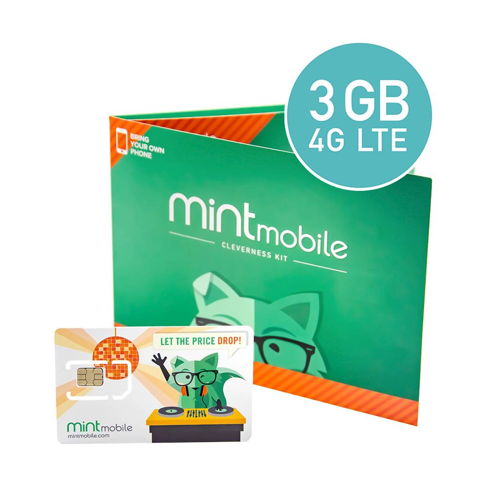 Mint Mobile 3-Month Prepaid SIM Card Kit