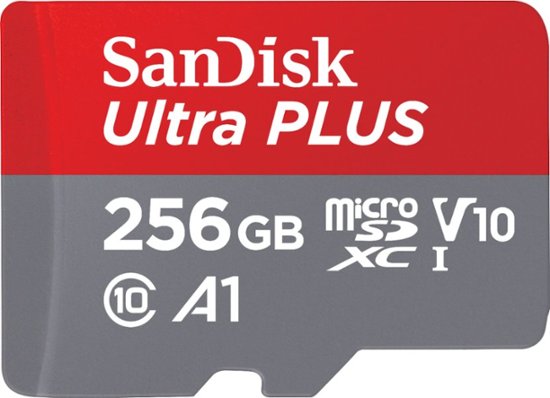 SanDisk Ultra Plus 256GB microSDXC UHS-I Memory Card [SDSQUB3-256G-ANCMA]